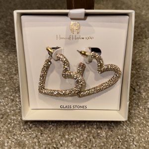 Brand New House of Harlow 1960 Heart Earrings